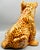 Orange Mid Century Italian Glazed Leopard Cub Figurine For Sale - Image 8 of 12