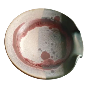 Vintage Art Studio Matte Glazed Ceramic Ashtray