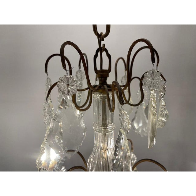 Vintage Crystal Chandelier, 1950s For Sale - Image 11 of 14