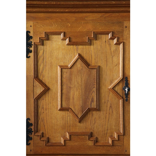This exceptional Danish modern brutalist cabinet, dating from the 1960s, is in the style of renowned designer Henning...