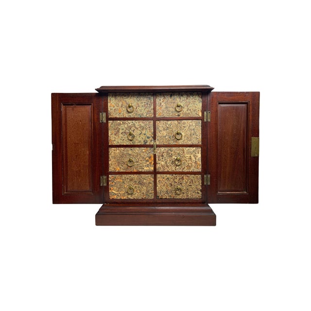 Victorian English Satinwood and Gilt Metal Glazed Pier Cabinet in Walnut, 1890s For Sale - Image 10 of 16