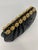 Black Vintage Judith Leiber Black Lizard Gold Gemstone Top Clutch For Sale - Image 8 of 13