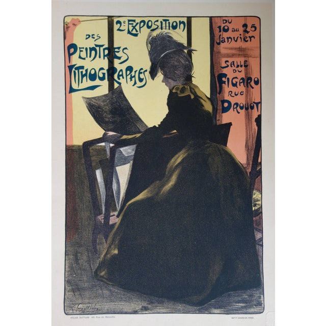 Les Maitres de L'Affiche (1896-1900), Second Exhibition of Lithographic Painters (Plate 219), Lithograph For Sale - Image 3 of 7