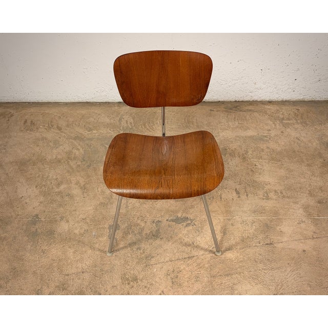 Brown LCM Chair by Charles & Ray Eames for Herman Miller, 1950s For Sale - Image 8 of 14
