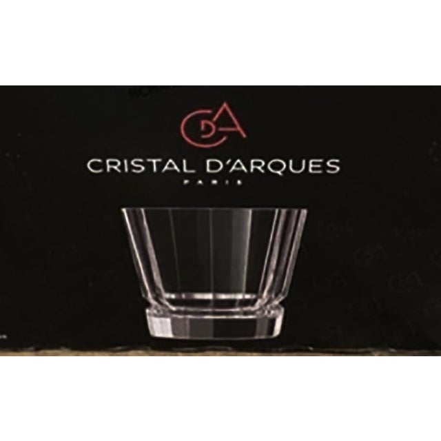Art Deco Contemporary Cristal d'Arques Macassar Old Fashioned Rocks Glasses For Sale - Image 3 of 5