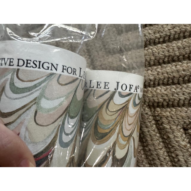 Taplow Paper - Juniper/Petal by Lee Jofa For Sale In New York - Image 6 of 10