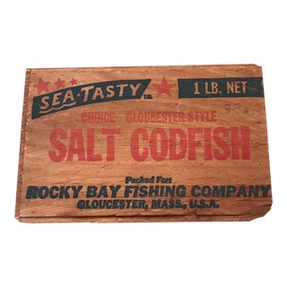 Gloucester Mass Codfish Wooden Sign For Sale