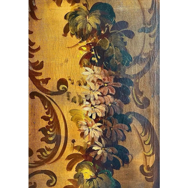 Metal Late 19th Century Painted Screen For Sale - Image 7 of 10