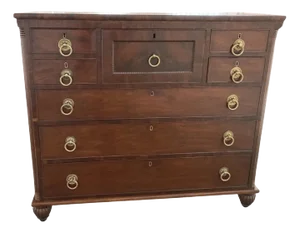 19th Century English Regency Mahogany Chest of Drawers