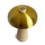 Contemporary Porcini Travertine Brass Table Lamp For Sale - Image 3 of 9