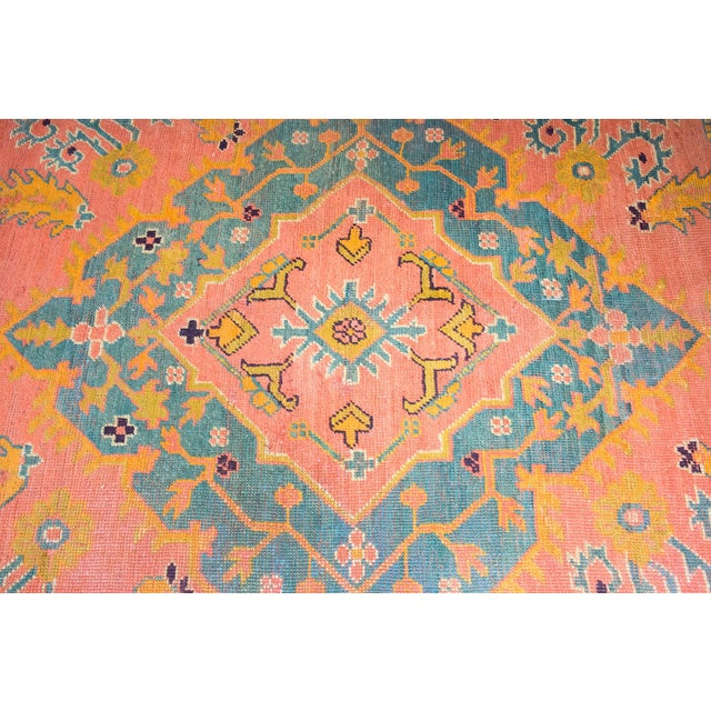 Early 20th Century Turkish Oushak Rug For Sale - Image 11 of 15