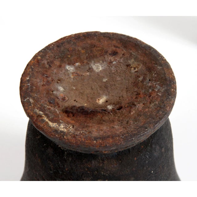 Metal Antique 1800's Cast Iron Mortar & Pestle For Sale - Image 7 of 9