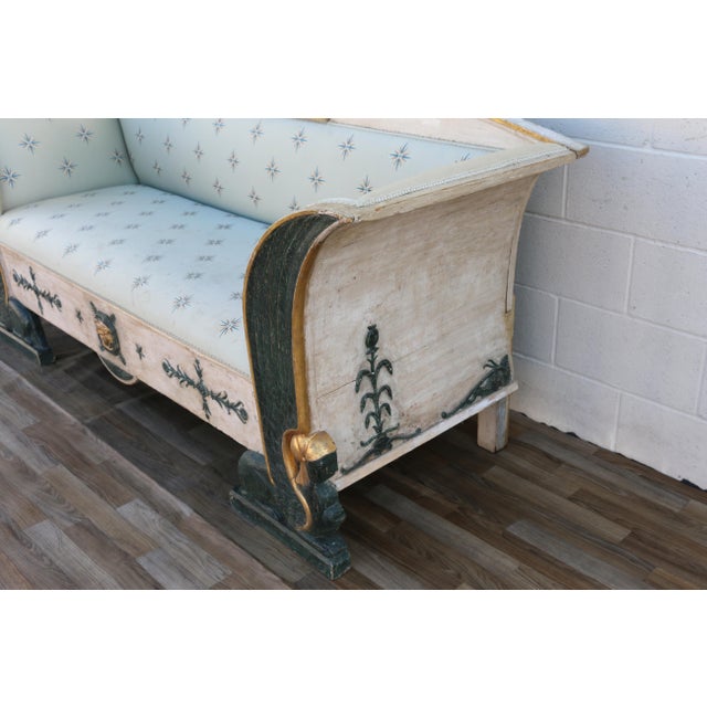 Early 19th Century Swedish Gustavian Neoclassical Sphinx Sofa, Parcel-Gilt For Sale - Image 10 of 18