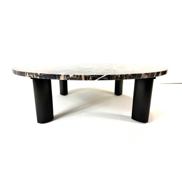 Black 1950s Widdicomb Marble Top Coffee Table For Sale - Image 8 of 11