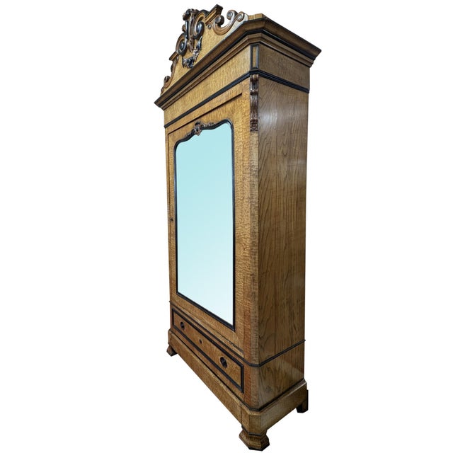 American Aesthetic Movement Oak Armoire, Circa 1880 For Sale - Image 4 of 18