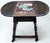 Green Mid-Century Jacobean Style Swedish Drop Leaf Side Table For Sale - Image 8 of 14