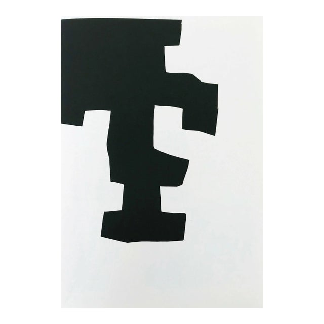 1973 Chillida Original Lithograph DM03204r Derriere Le Miroir For Sale