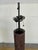 Stylish Visual Comfort Co. Thomas O'Brien Lamps - Pair. Fluted cerused cylinder body, black hwardware, black square base....