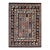 8x10 Willow Oriental Charcoal Cross Geometric Modern Handknotted Wool Carpet Rug For Sale