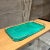 Mid-Century Modern Aldo Tura Green Serving Tray, Lacquered Goatskin, Mid-Century 1950s For Sale - Image 3 of 11