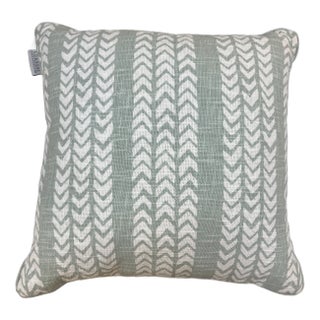 Light Green and White Woven Pillow New Insert For Sale
