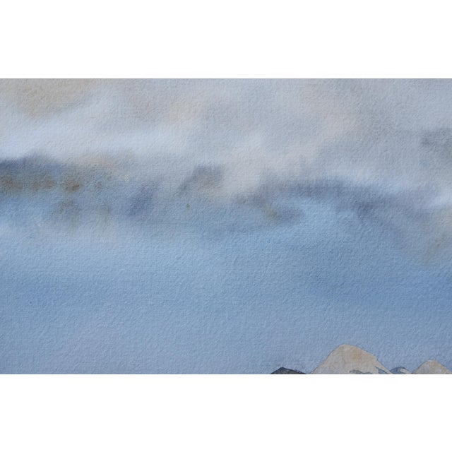 Jack Garver Mountains Landscape Watercolor Painting For Sale - Image 9 of 10