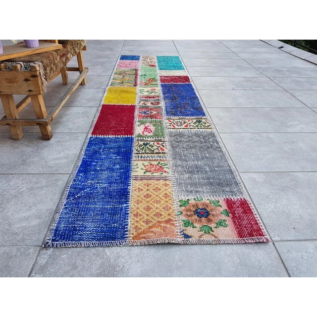 Turkish Vintage Wool Anatolian Carpet For Sale - Image 3 of 10