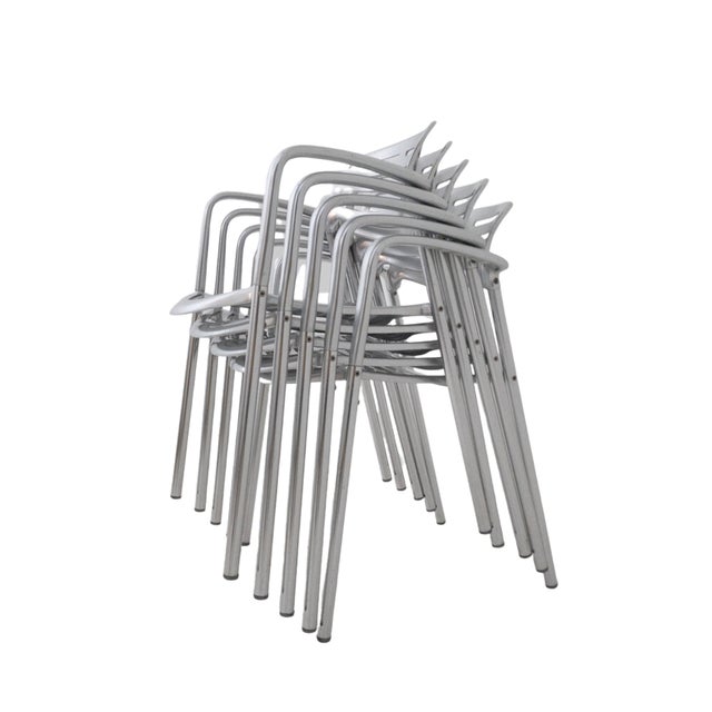 Metal Toledo Chairs by Jorge Pensi for Amat-3, Spain, 1980s, Set of 5 For Sale - Image 7 of 18