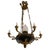 Black French Empire Style Lustre Bronze and Glass Chandelier, 1890 For Sale - Image 8 of 17
