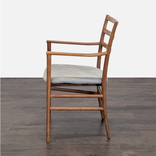 Scandinavian Designs Dining Armchair With Upholstered Seat For Sale - Image 4 of 10