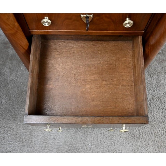 Late 19th Century Empire Walnut Living Room Cabinet For Sale - Image 15 of 18