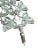 Mid-Century Modern Coro Silvertone Textured Leaf Link Wide Bracelet For Sale - Image 3 of 6