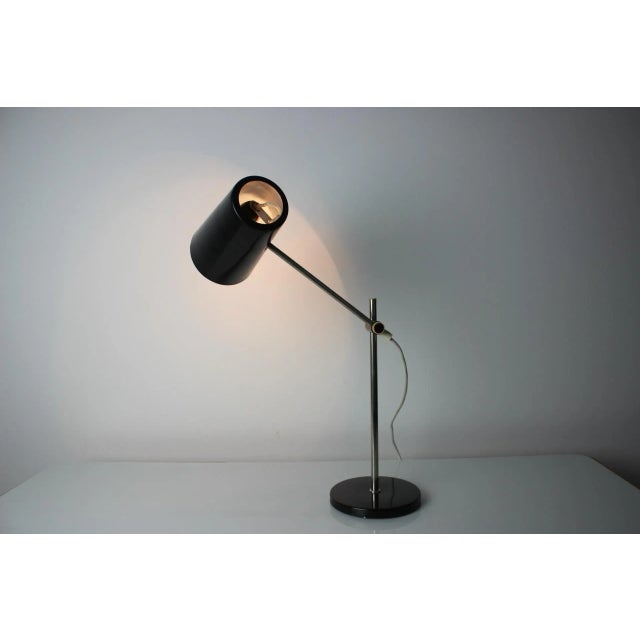Mid-Century Black Table Lamp, 1970s For Sale - Image 11 of 13