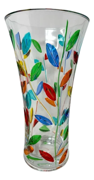 Venetian Hand Painted Vase