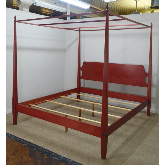 Ethan Allen King Canopy Poster Bed Chairish