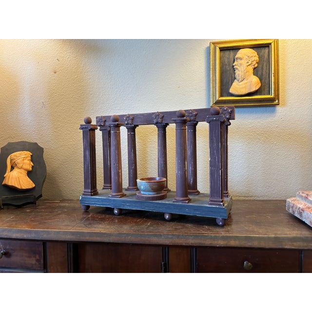 Early 20th Century Italian Grand Tour Neoclassical Architectural Model With Agate Burner For Sale - Image 14 of 14