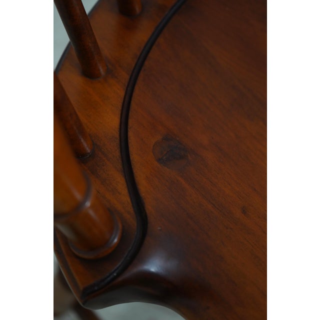 Set of 4 Dr Dimes Fan Back Windsor Dining Side Chairs For Sale - Image 9 of 12