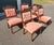 Wood Fine Set 5 Victorian Parlor Chairs in a Blush Tone Upholstery For Sale - Image 7 of 12