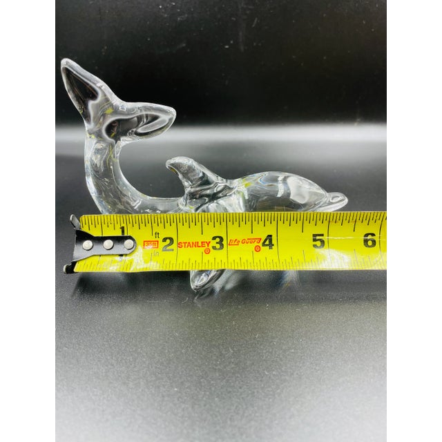 Vintage Villeroy & Boch Crystal Dolphin Figurine For Sale - Image 12 of 13