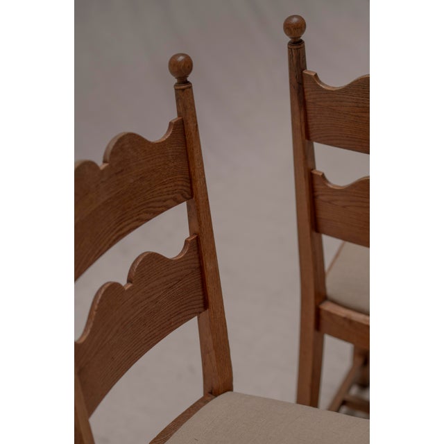 1960s Mid-Century French Side Chairs in the manner of Charles Dudouyt, 1960s, Set of 2 For Sale - Image 5 of 10