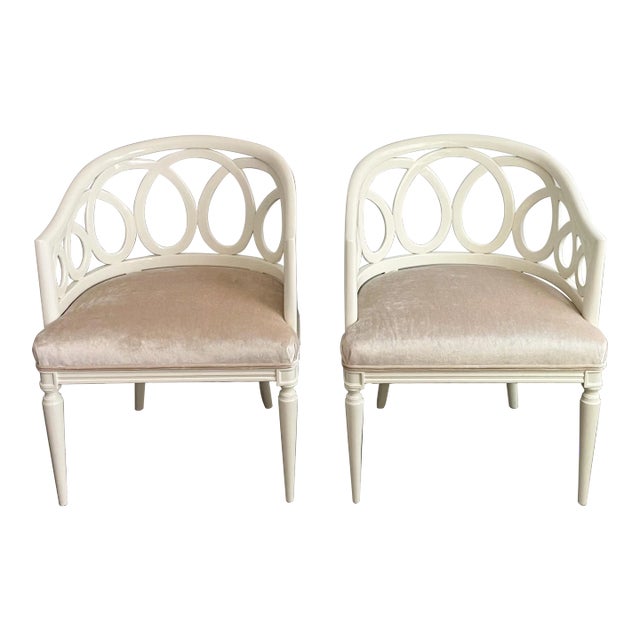 1960s Italian Lacquered Armchairs-A Pair For Sale