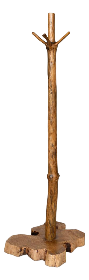 Rustic Live Edge Wood Coat Stand