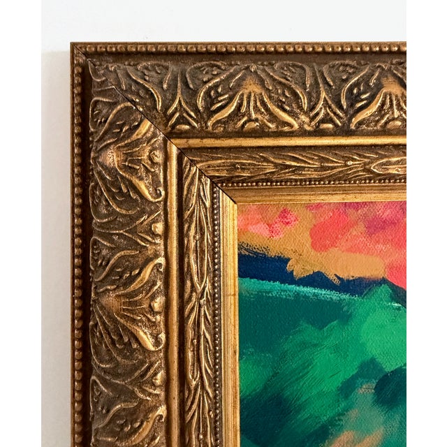 Vintage Fauvist Painting - Kandinsky Style For Sale - Image 12 of 14