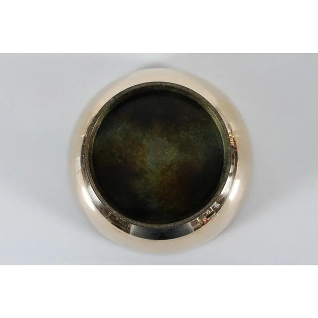 Art Deco Danish Bronze Bowl with Brown Patina in the style of Axel Salto and Tinos, 1950s For Sale - Image 4 of 8