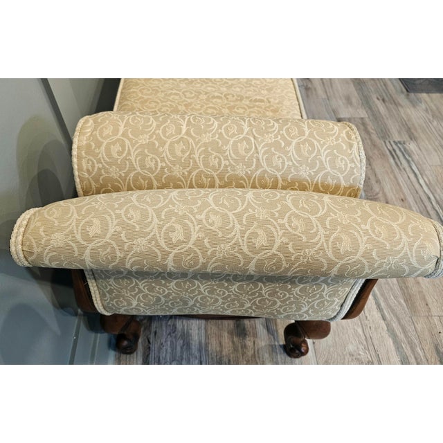 Brown Ethan Allen French Country Belfiore Bench For Sale - Image 8 of 11