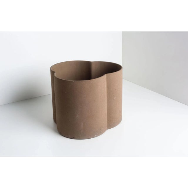 Enzo Mari Cicladi Plant Stand for Danese 1977 production Italy, Unglazed porcelain. Stamped manufacturer's mark to...
