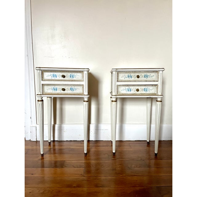 Louis XVI Bedside Tables, 1890s, Set of 2 For Sale - Image 16 of 16