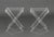Modern Spisani Italian Clear Acrylic Folding Tables, Pair For Sale - Image 3 of 7