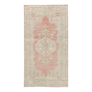 Vintage Circa 1940 Turkish Oushak Rug 4'1 X 7'7