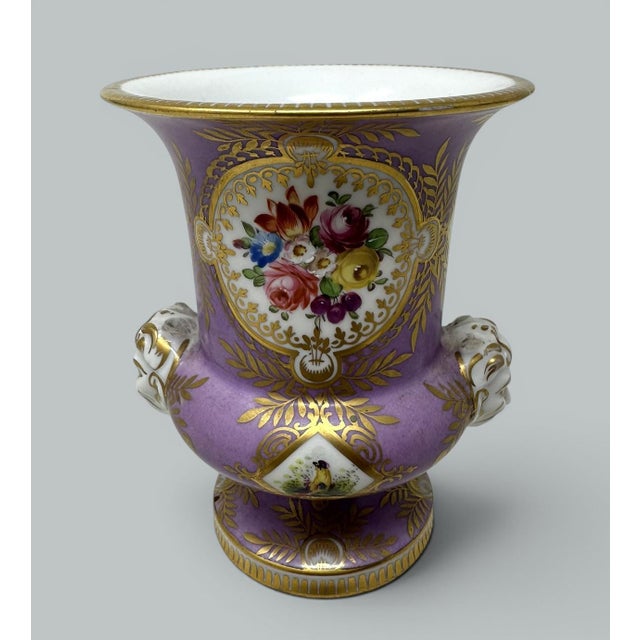 Manufacture de Sevres Antique French Campana Porcelain Urn Vase Centerpiece Samson Sevres Still Life For Sale - Image 4 of 8